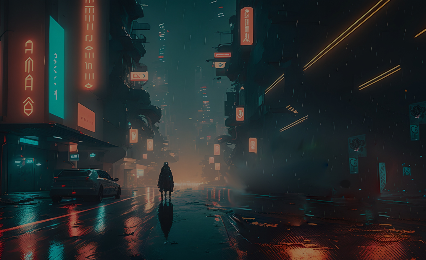 Cyberpunk city